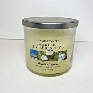 Yankee Candle World Journeys Pacific Coconut 12 oz‎ 2 Wick Tumbler Discontinued